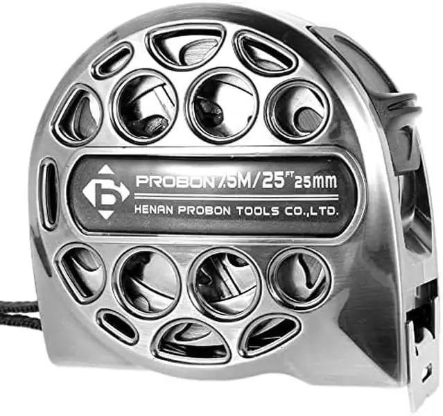 Tape Measure 25FT Stainless Steel with Double-Sided Scale for Household Agricultural Industrial Woodworking