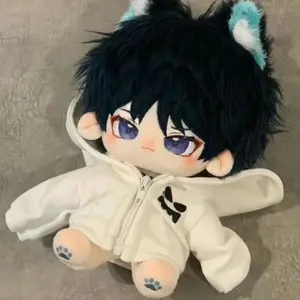 20cm Cute Cotton Doll Plush Toys Scaramouche Wanderer Plushie Dolls Figure Decor Soft Stuffed Dress Up Children Toys Gifts