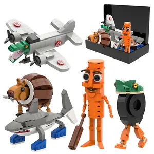 5-In-1 Brainrot Toys, 720-Piece Italian Brainrot Building Blocks, Tung Tung Sahur Viral Meme, Educational Stem Construction Set, Ages 6+