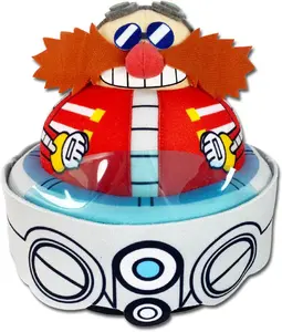 SONIC THE HEDGEHOG - DR. EGGMAN MOBILE PLUSH 8" H