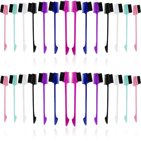 CHUDI Unisex 3-in-1 Hairline Double-Sided Brush Set - Hair Styling Tools, Brush Comb Styler, Sleek Daily Look Creator, Multi-Color Option (Random Color Shipped)