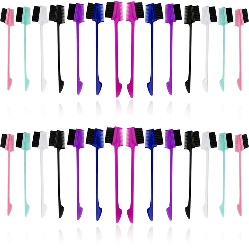 CHUDI Unisex 3-in-1 Hairline Double-Sided Brush Set - Hair Styling Tools, Brush Comb Styler, Sleek Daily Look Creator, Multi-Color Option (Random Color Shipped)