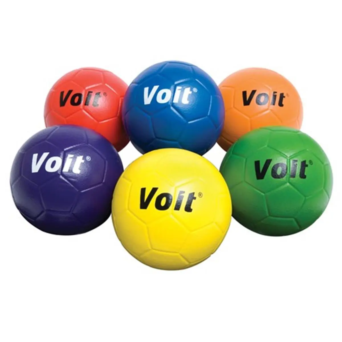 Voit Tuff-Coated Foam Soccer Ball - Red, Durable Futsal Training Equipment, Football Equipment for Learning Lead-Up Skills, Foam Vinyl Construction, Balls