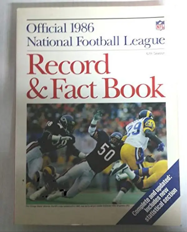 USED Book - Official 1986 National Football League Record and Fact Book (Official NFL Record & Fact Book) by Workman Publishing (Paperback) - english