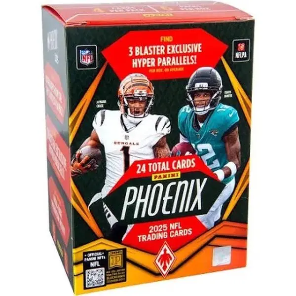 Phoenix Sports Cards Box - Football Blaster Box with 24 Cards, Color-Blast Chase