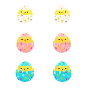 Blue Box Boutique Inc Easter Chicks Easter Eggs Stud Set for Women, Teens | Easter Jewelry, Easter Gift