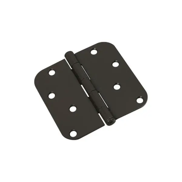 212 MAIN Full Mortise Steel Door Hinge, 4in 5/8 Rc Orb 830198, NIB Finish, Includes Countersunk Screws