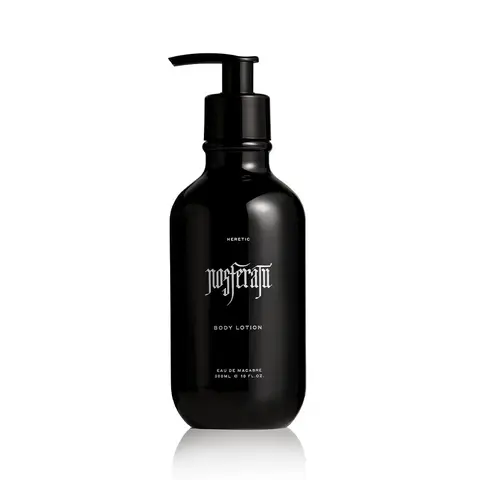 NOSFERATU BODY LOTION - POWERED BY VEGAN SPIDER SILK. FRAGRANCED WITH WILTED LILACS, VEGAN AMBERGRIS AND PETRICHOR.