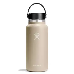 Hydro Flask 32oz Wide Mouth Bottle - Oat: Double-Wall, BPA-Free, Leakproof, Vacuum-Insulated