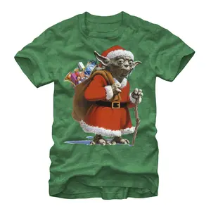 Men's Star Wars Christmas Santa Yoda T-Shirt