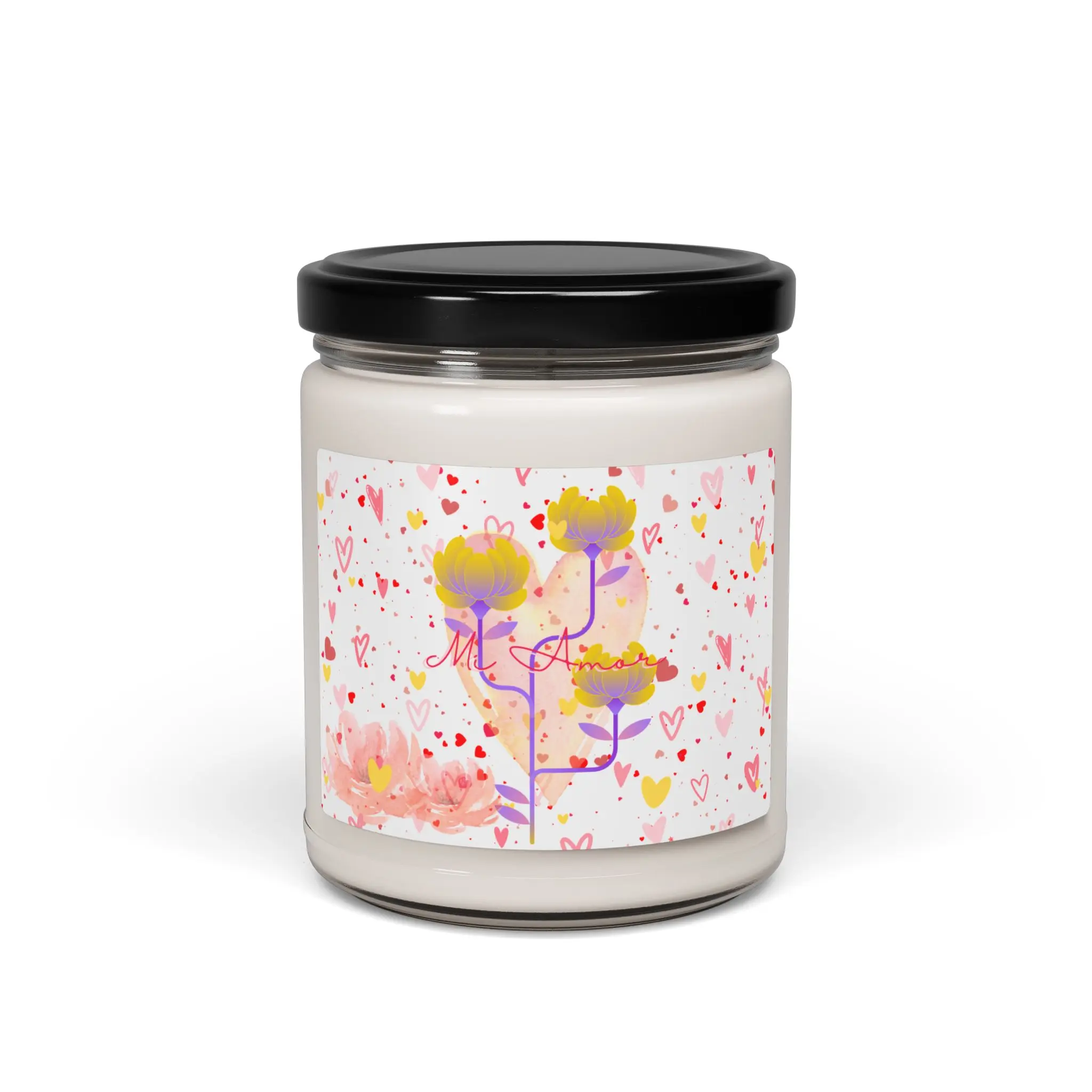 Valentine’s Self Love Lotus Candle | 9oz Scented Soy Candle
