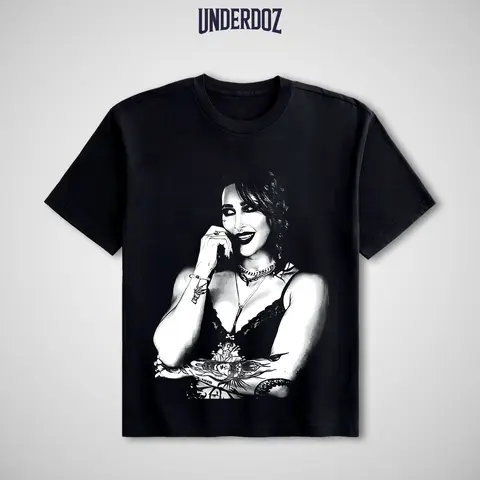 Rhea Ripley Crewneck Short-Sleeve Tee, WWE Wrestling Soft Cotton Icon Top, Y2K Menswear Gift for WWE Fans Clothes Apparel