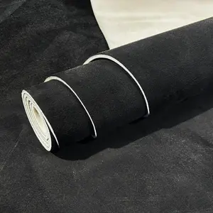 Suede Auto Headliner Fabric 95" L × 60" W with Foam Backing - Tube Packaging - Black Interior Replacement Material for Car/Truck/SUV/RV Roof - Home Repair/DIY Headliner Material