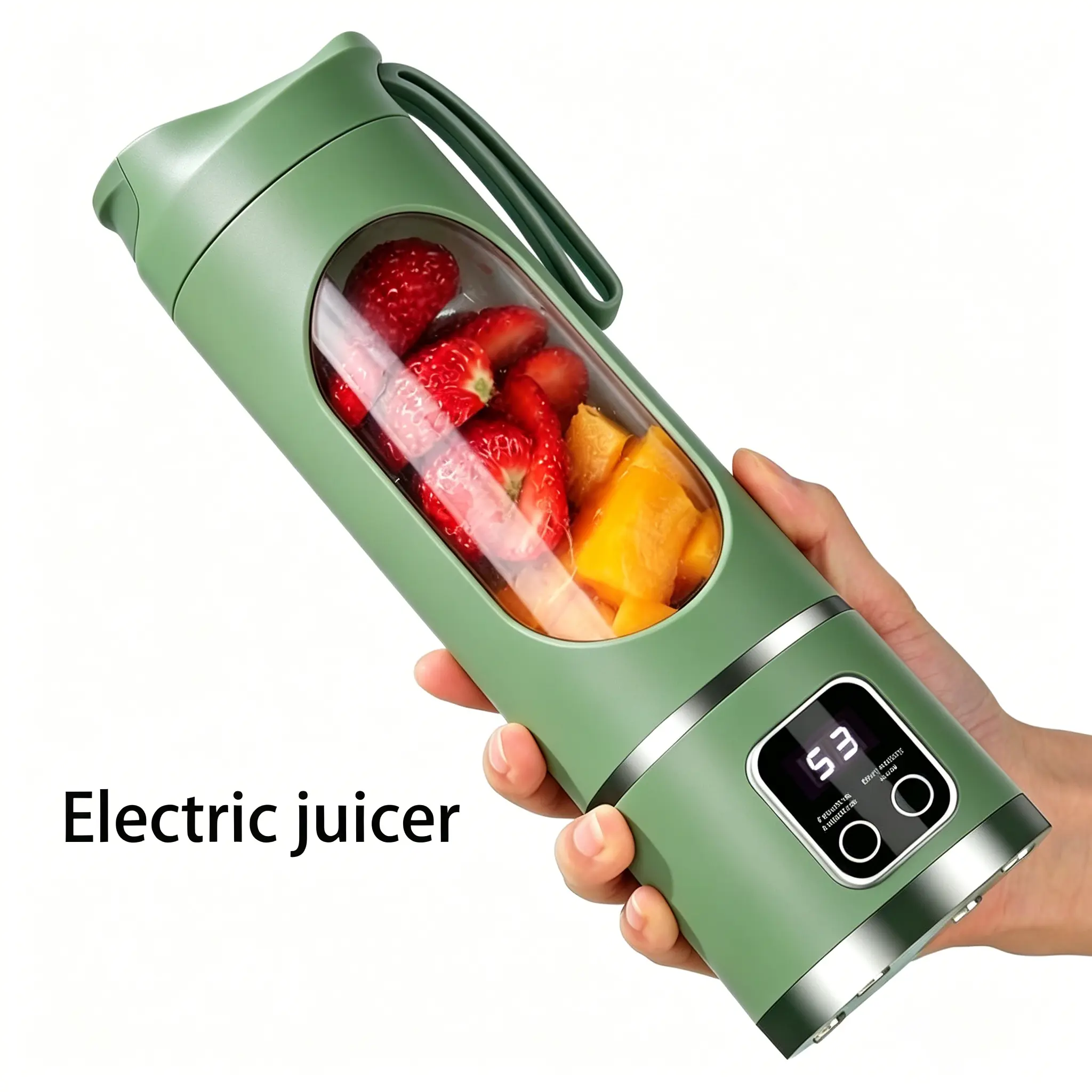 [DealsForYouDays] Cordless Portable Personal Blender - 15.22 Oz, USB Rechargeable with USB Port, LED Display, Durable ABS Material, Compact & Convenient, Versatile Use for Smoothies, Home Kitchen Essential