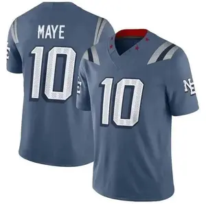 Men's New EnglandDrake Maye Storm Blue 2026 Rivalries Collection Limited Jersey