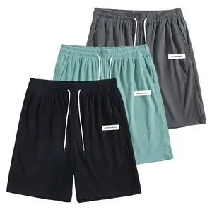 Men’s 3 Pack Waffle Knit Shorts Casual Summer Athletic Shorts Drawstring Elastic Waist Lounge Workout Beach Shorts Menswear Tropical Operator