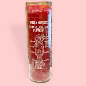 Santa Muerte Candle, Romantic Altar Decor for Returning a Lover, Home Decor Accent