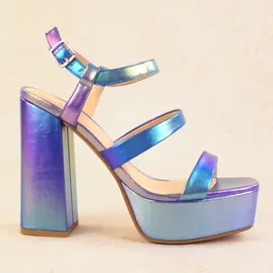 Icing Strappy Block Platform Heel