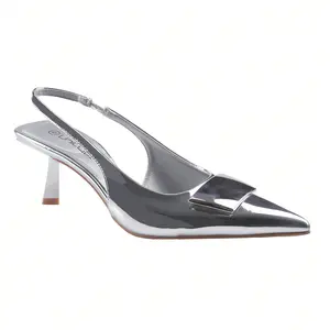 Womens Slingback Office Buckle Party Sexy Suede Point Toe Kitten Low Heel Pumps Dress Shoes 2 Inch