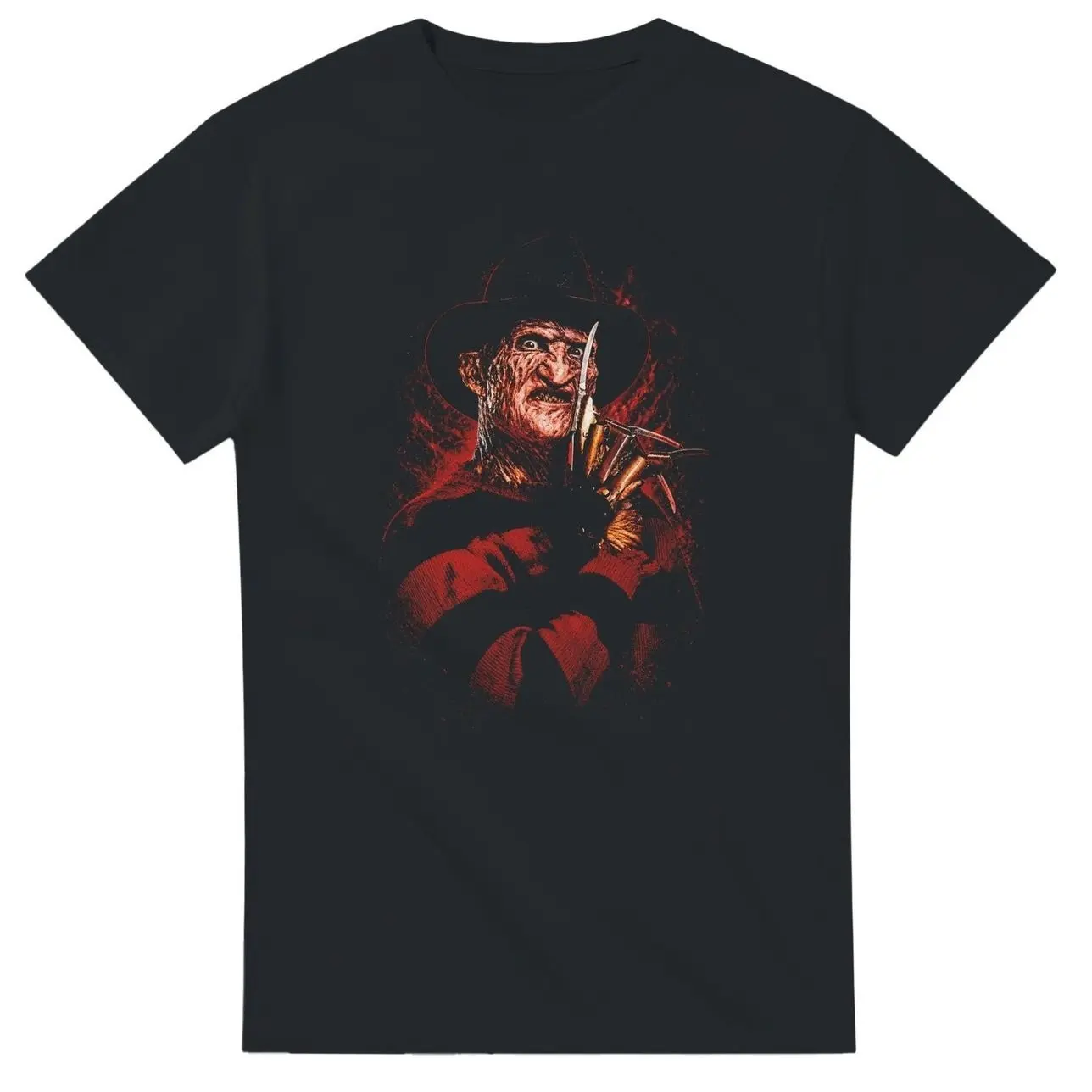 Nightmare on Elm Street Halftone Heavyweight Unisex Crewneck T-shirt | Gildan® 5000 P5I