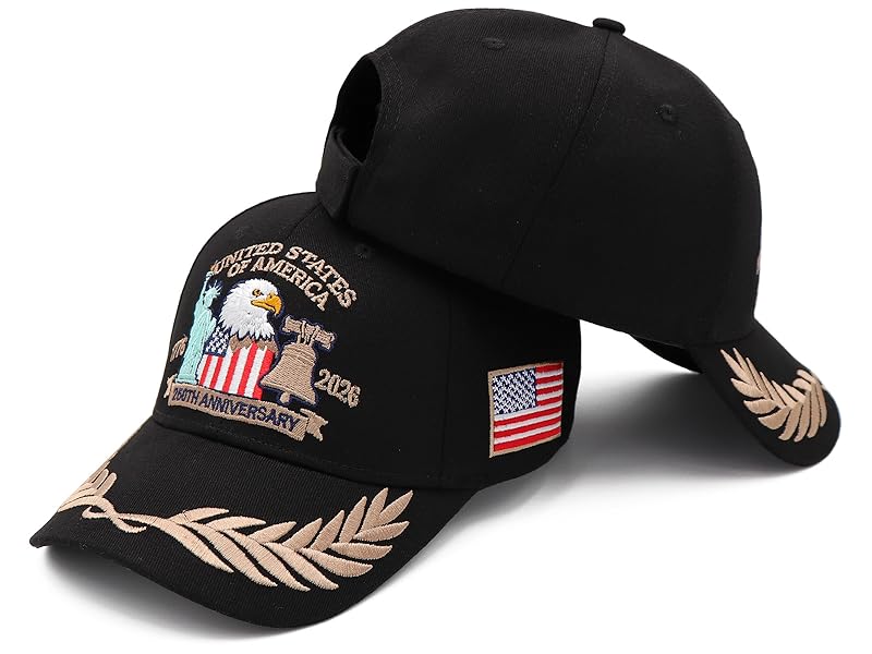 250th Anniversary USA Hat Adjustable Embroidered 250th Anniversary Patriotic Retro Washed Hat Baseball Caps