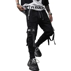 Men's Jogger Pants Techwear Hip Hop Harem Pants Streetwear Tactical Track Pants Fabric