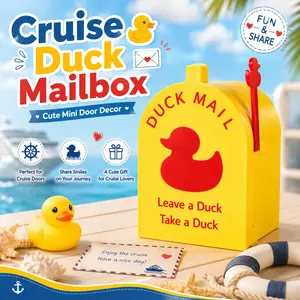 1 PC Cruise Duck Mailbox, Cute Mini Mailbox Door Decoration, Duck Exchange Box for Cruise Cabin Door, Refrigerator Decoration, Cruise Lover Gift