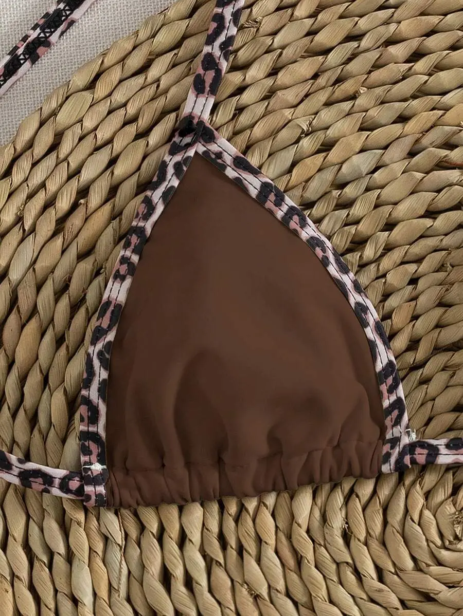 SHISUINA Color Halter Tie Elegant Sexy Micro Triangle Bikini Set Summer Beach Fashion Women Vacation SHISUINA Color Halter Tie Elegant Sexy Micro Triangle Bikini Set Summer Beach Fashion Women Vacation