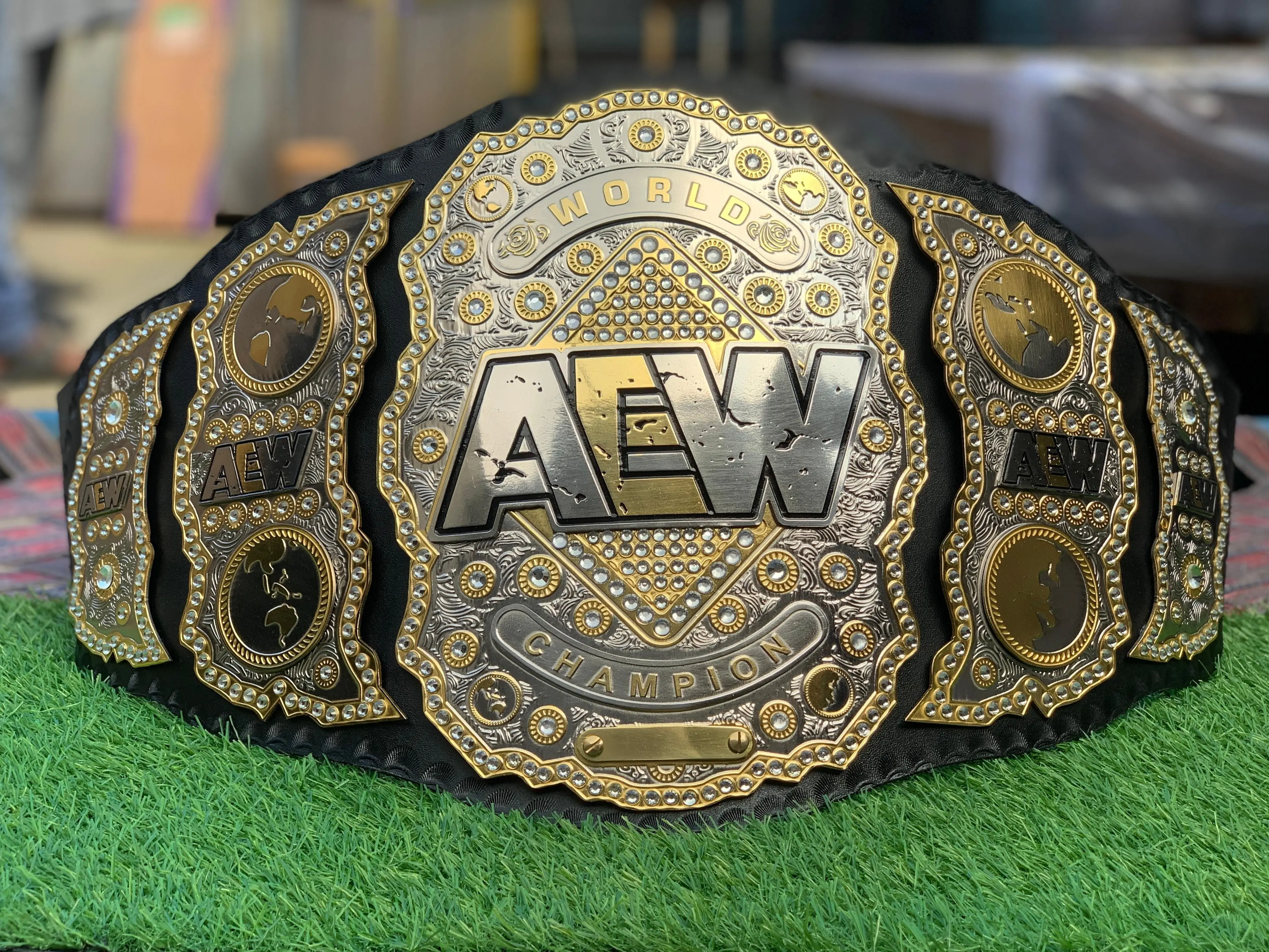 NEW AEW CHAMPIONSHIP REPLICA TITLE BELT 2MM BRASS