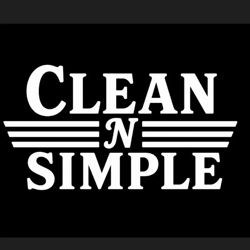 Clean n simple decal