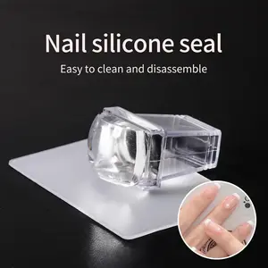 1pcs Jelly Silicone Stamp Set Mini Nail Stamper With Scraper Kit Manicure Tools DIY Stamping Nail Art Supplies Home Nails Accesories