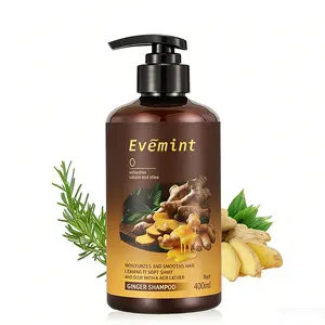 Anti-hair loss and hair growth shampoo, natural organic herbal shampoo, accelerates hair growth, prevents hair loss, contains curcumin and vitamin E, strengthens hair and nourishes the roots, suitable for all hair types, unisex, 13.53 fluid ounces