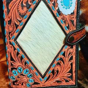 Hand tooled book/bible cover