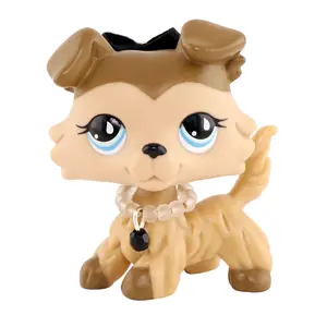 Pet Shop Collie Shepherd Dog Collectible Animal Action Figures Bobble Head Play Pack for LPS Collectable,summervibes