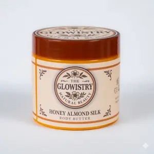 The Glowistry Honey Almond Silk Ultra Soft Skin Body Butter for Natural Beauty and Softness Body Firming Cream Radiant Daily Smooth
