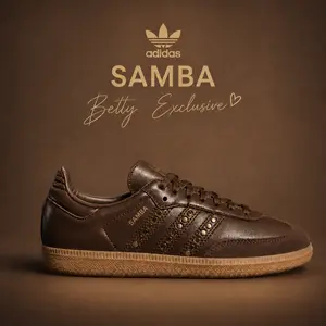 【BETTY EXCLUSIVE】Adidas Samba 'Earth Strata Gold Metallic Studded' Women's Perfect Fashion Footwear Trending for Everyday Walking Casual Use Sneaker Shoe Girl