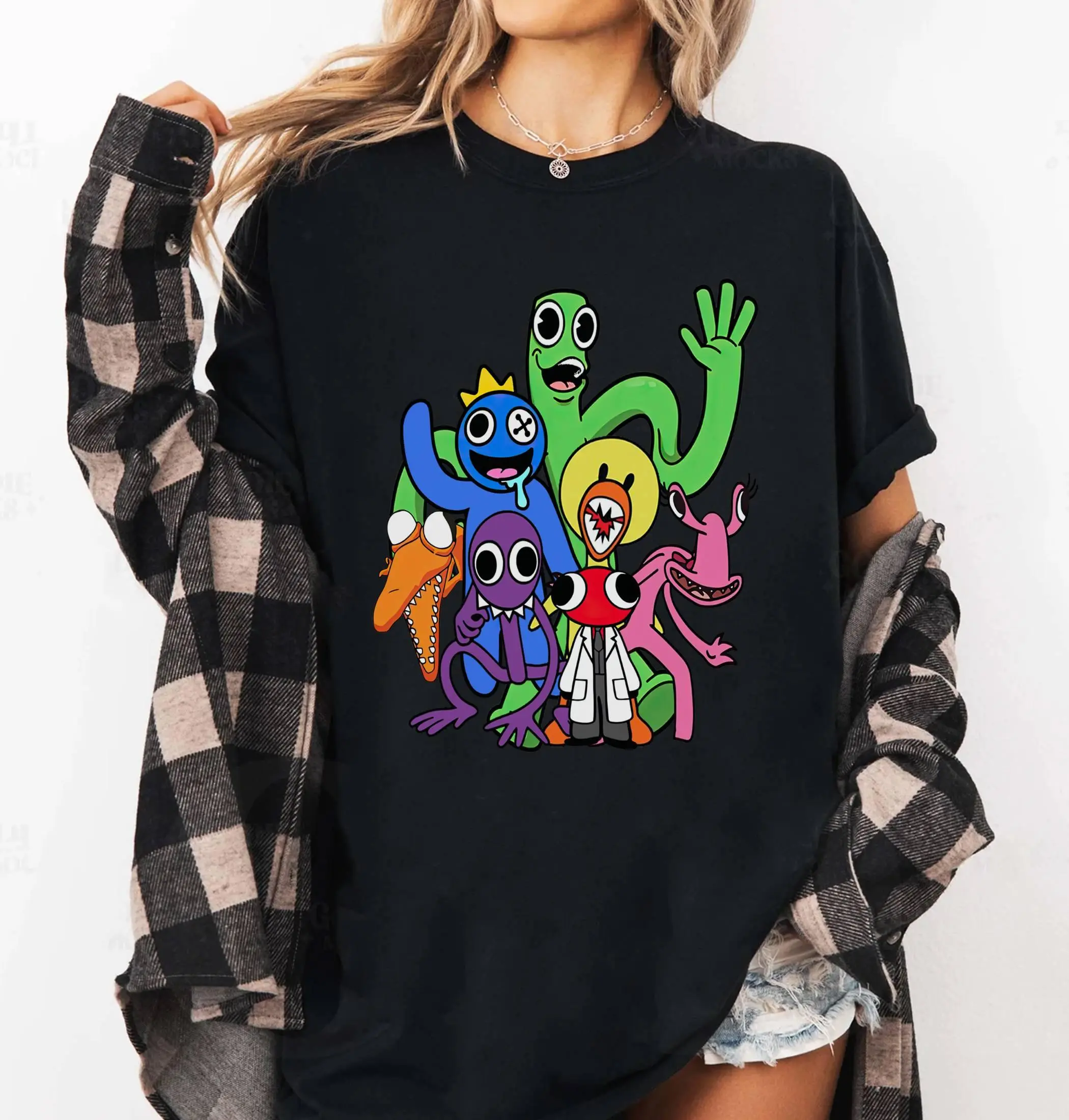 Rainbow Friends For Adults Birthday T-Shirt, Family Matching Shirt, Personalized Gamer Rainbow Friends Shirt