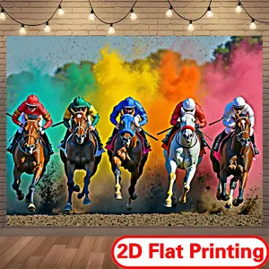 Summervibes 2D Flat Polyester Print Banner - DIY Party Decorations for Backdrop Display, Arts Projects and Backdrop Picture Use