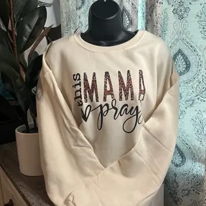 Large This Mama Prays Women's Sweatshirt - Pullover - Womenswear