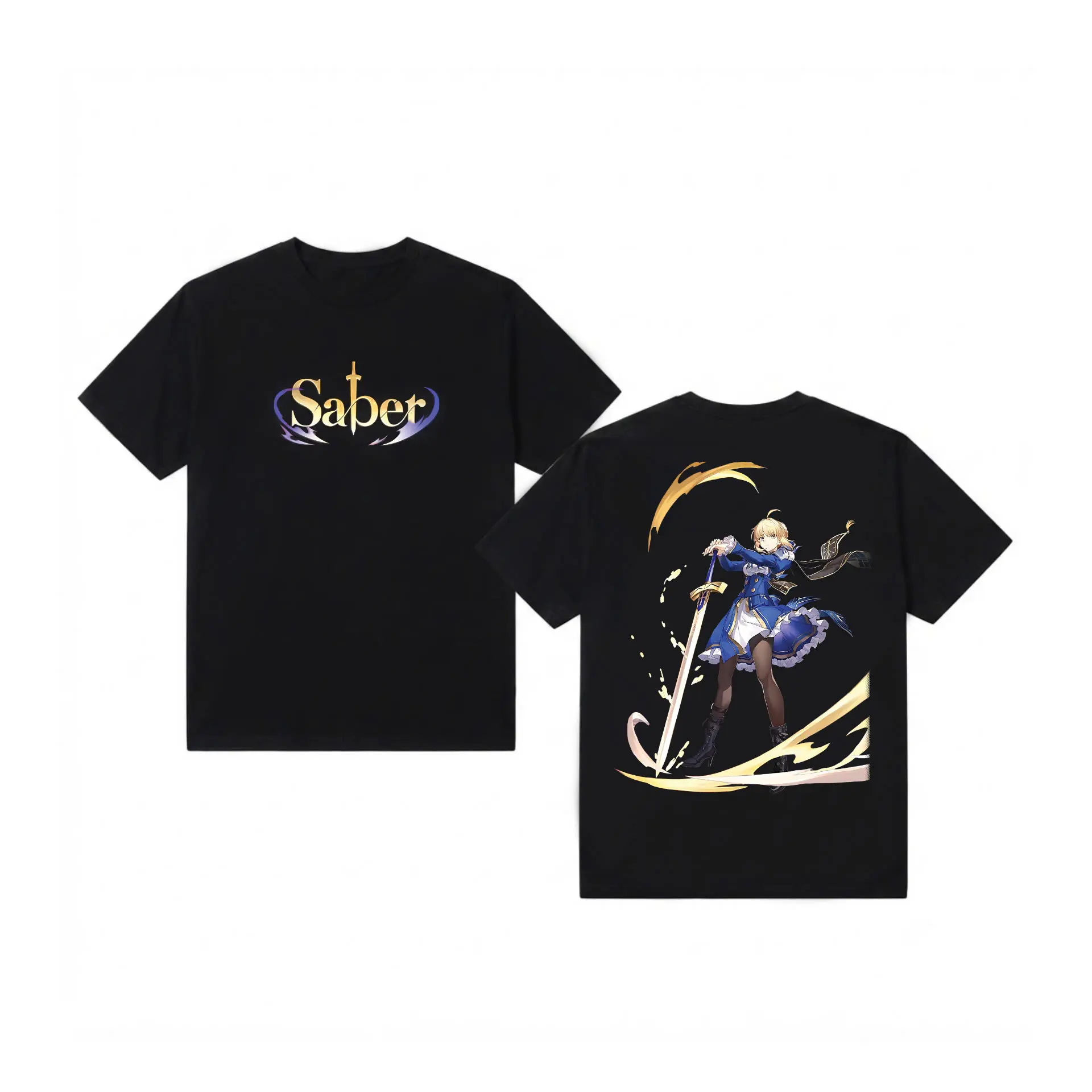 Fate Stay Night Saber Graphic Tee | Anime T-Shirt