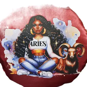 Aries Goddess Satin Bonnet – Zodiac Aries Protective Hair Bonnet for Natural Hair, Curls, Braids & Locs | Fire Sign Night Hair Wrap