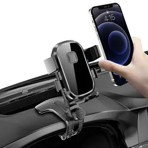 2026 UPDATED Car Dashboard Phone Clip Holder, 360 Degree Rotation Dash Multifunctional Car Dashboard Mobile Phone Holder, One Hand Operation Clip Design Phone Mount Stand Compatible with 4.7-6.9 inch Smartphones