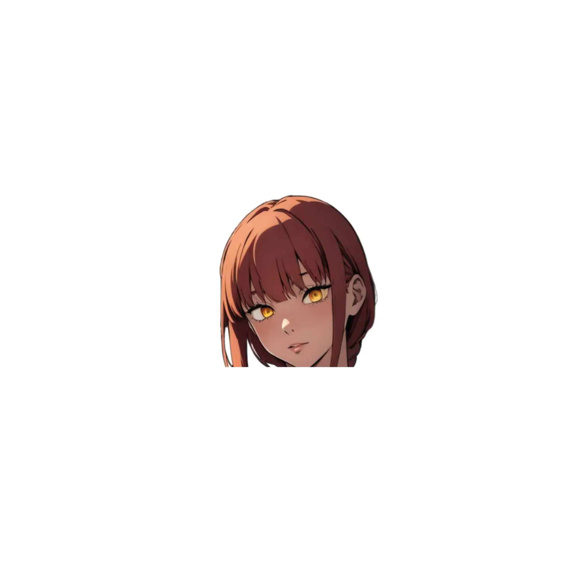 Makima  sticker, anime sticker, full stickers, laptop sticker, car sticker