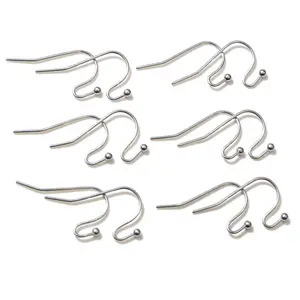 (Never Fade) 100pcs/lot 21x13mm Stainless Steel DIY Earring Findings Clasps Hooks Jewelry Making Accessories Earwire -W2-31