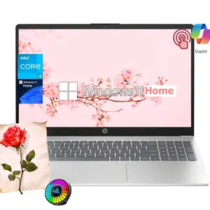 HP 15.6" Touchscreen Laptop | Up to 32GB RAM, 512GB SSD, Win 11 Home, 13th Gen i3, Copilot AI, Wi‑Fi 6, Bundle Accessory,Suit for Business&Student