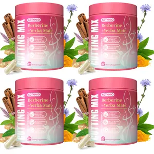 Herbal Cutting Mix with Berberine - Yerba Mate, 60 Capsules, Healthcare Dietary Daily Nutritional Supplement