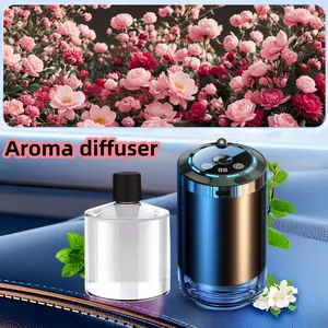 Wireless Mini Car Aromatherapy Machine, Rechargeable Car Air Humidifier with Star Projector Function, 5 Spray Modes Car Aromatherapy Humidifier, Car Perfume, Car Aroma Diffuser
