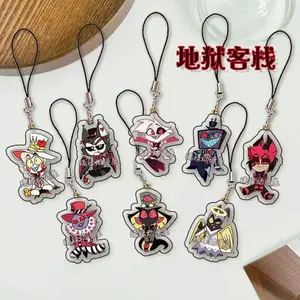 Hazbin Cosplay Hotel  ALASTOR Lucifer Cosplay   Accessories Halloween prop KeyChain Cosplay