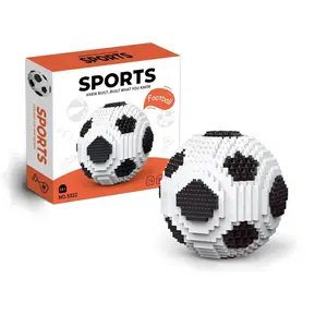 Football Building Blocks Set, 850 Pieces Stem Educational Toy for Kids Aged 8+, Micro Particles Construction Kit, Unisex Gift