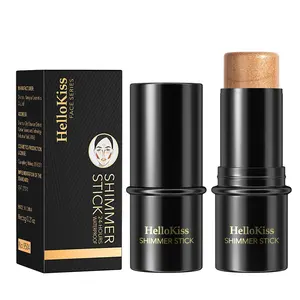 Waterproof Shimmer Face Bronzer 15 Color Highlighters Glitter Corrector Contour Illuminator Stick Creamy Blush Makeup Cosmetics